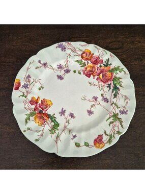 Royal Doulton Sherborne Dinner Plate, Autumn Floral Design, Vintage c.1938-1961